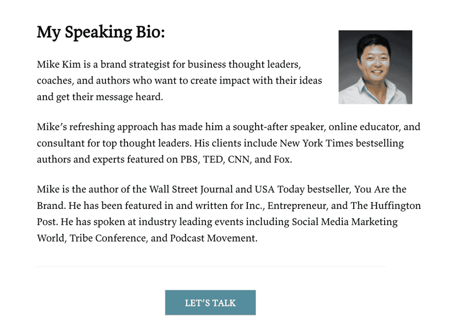 How to write a speaker bio (with examples) — The Speaker Lab