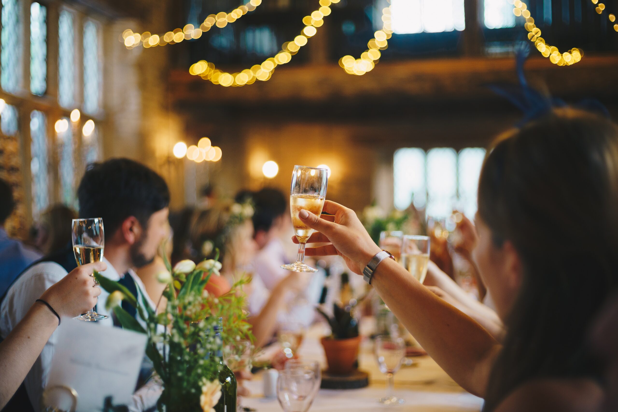 to give a speech or toast